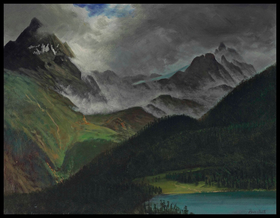 Paysage alpin montagneux