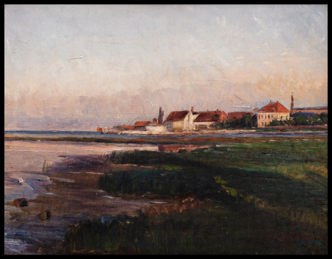 Kastrup Works. Evening sun