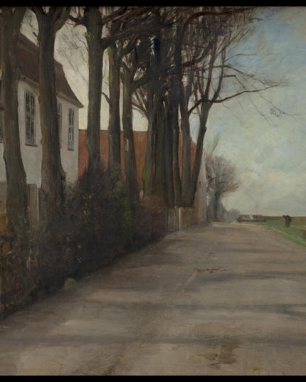The Road Leading past Store Godthaab, a Country House near Copenhagen