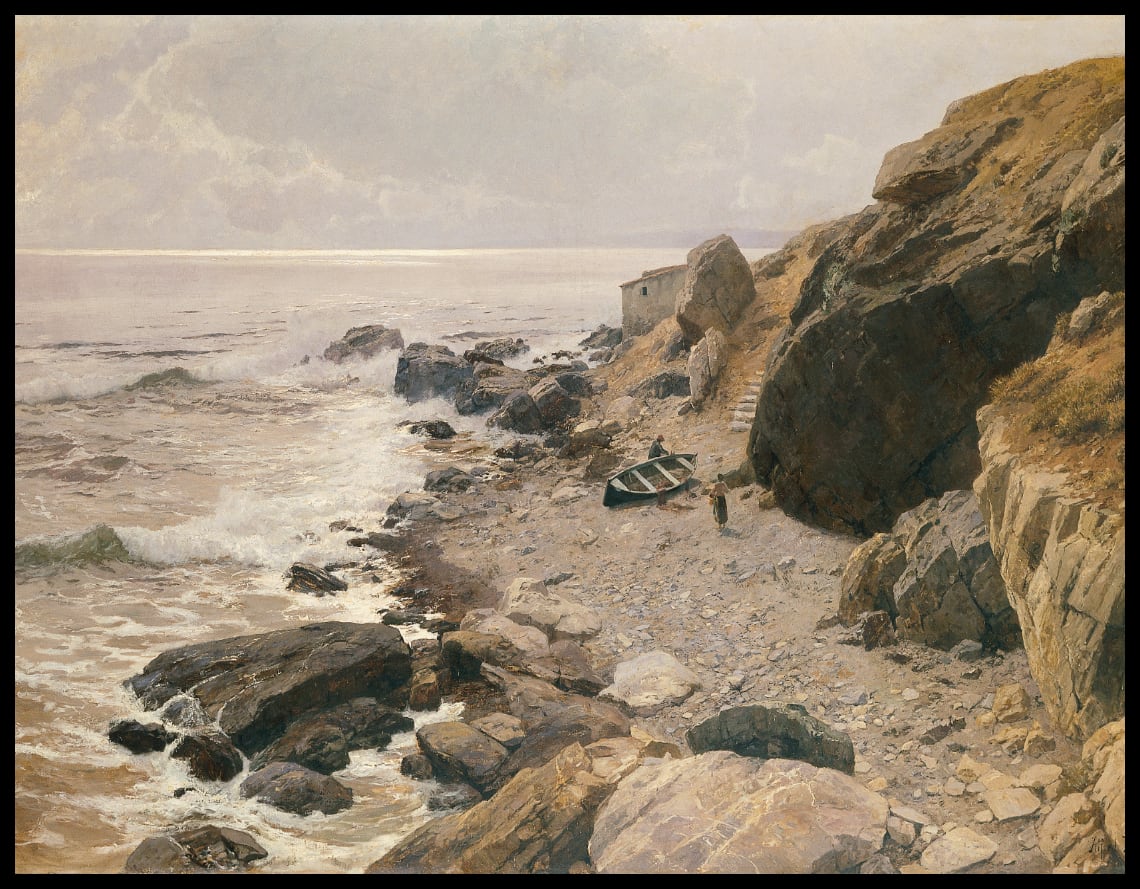 An der Riviera (felsige Küste)