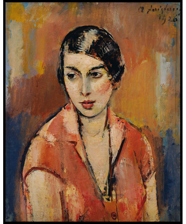 Junge Frau im rosa Kleid