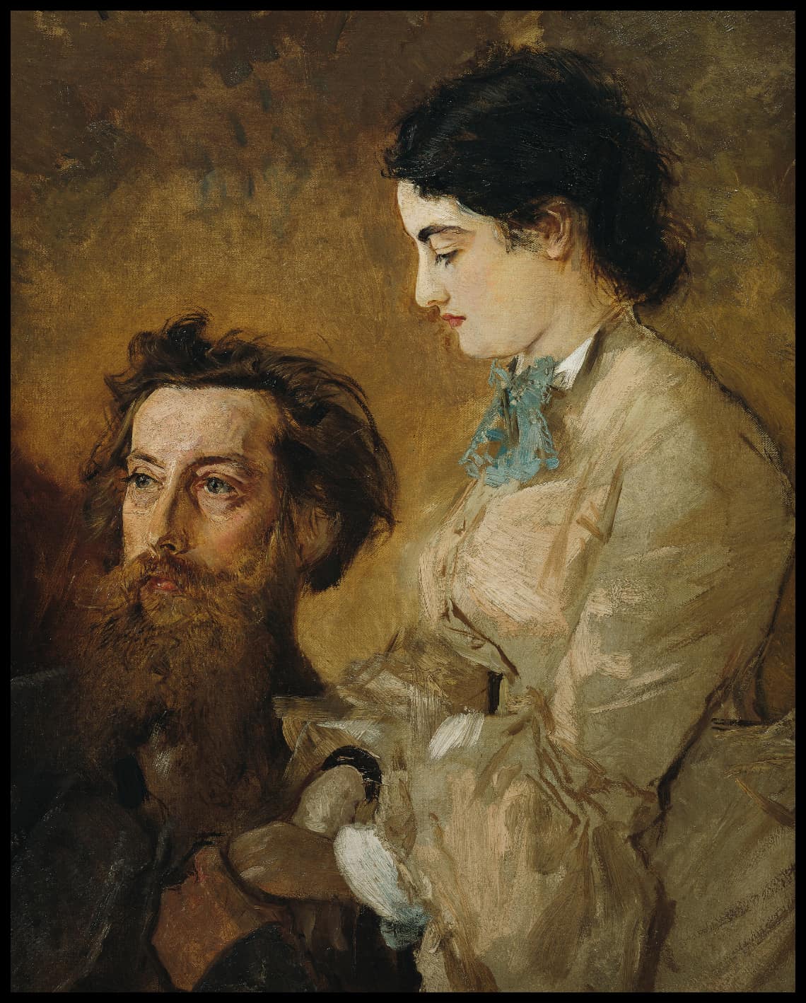 The sculptor Reinhold Begas with his wife Margarethe