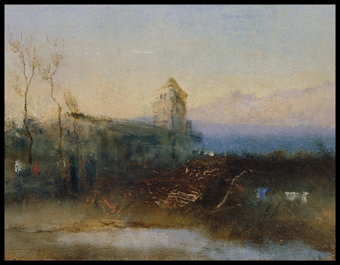 Landschaft mit Burg