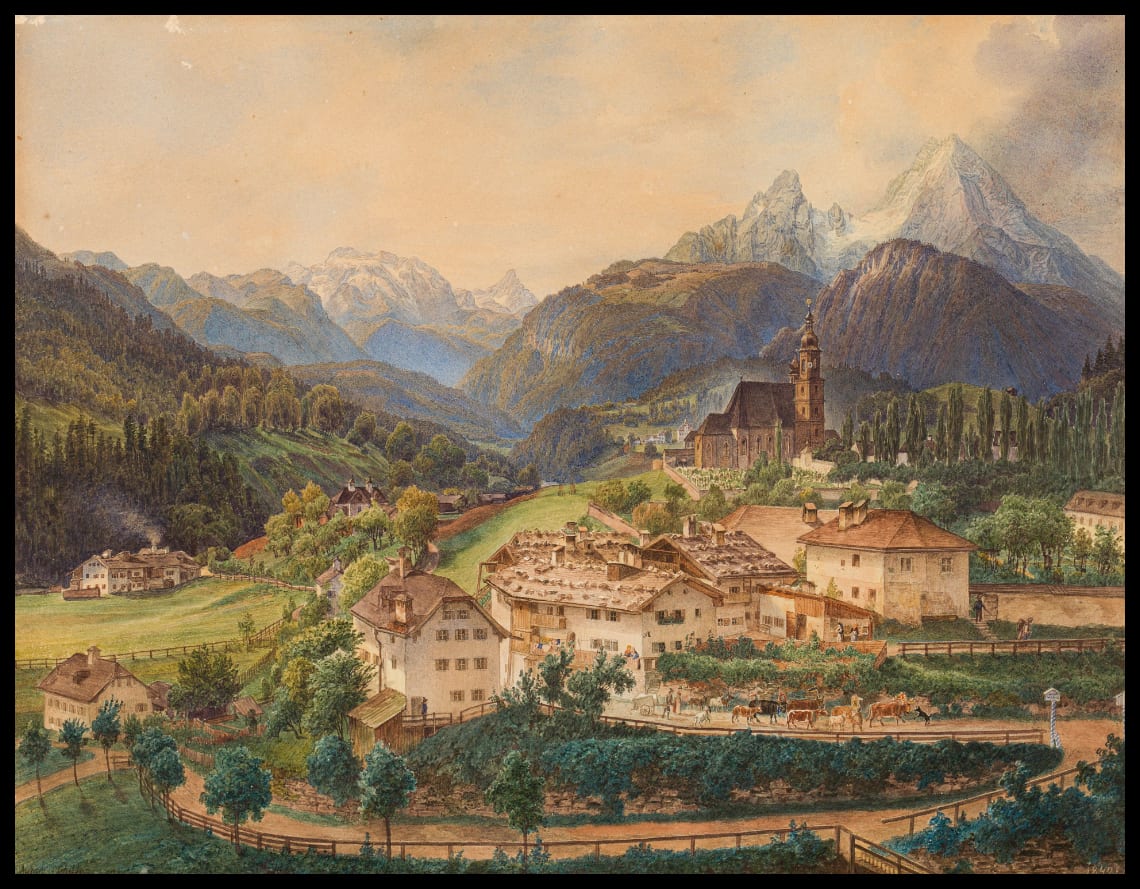 Berchtesgaden mit dem Watzmann