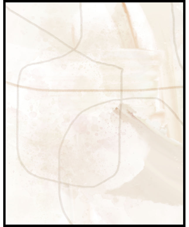 Aquarell Beige Poster