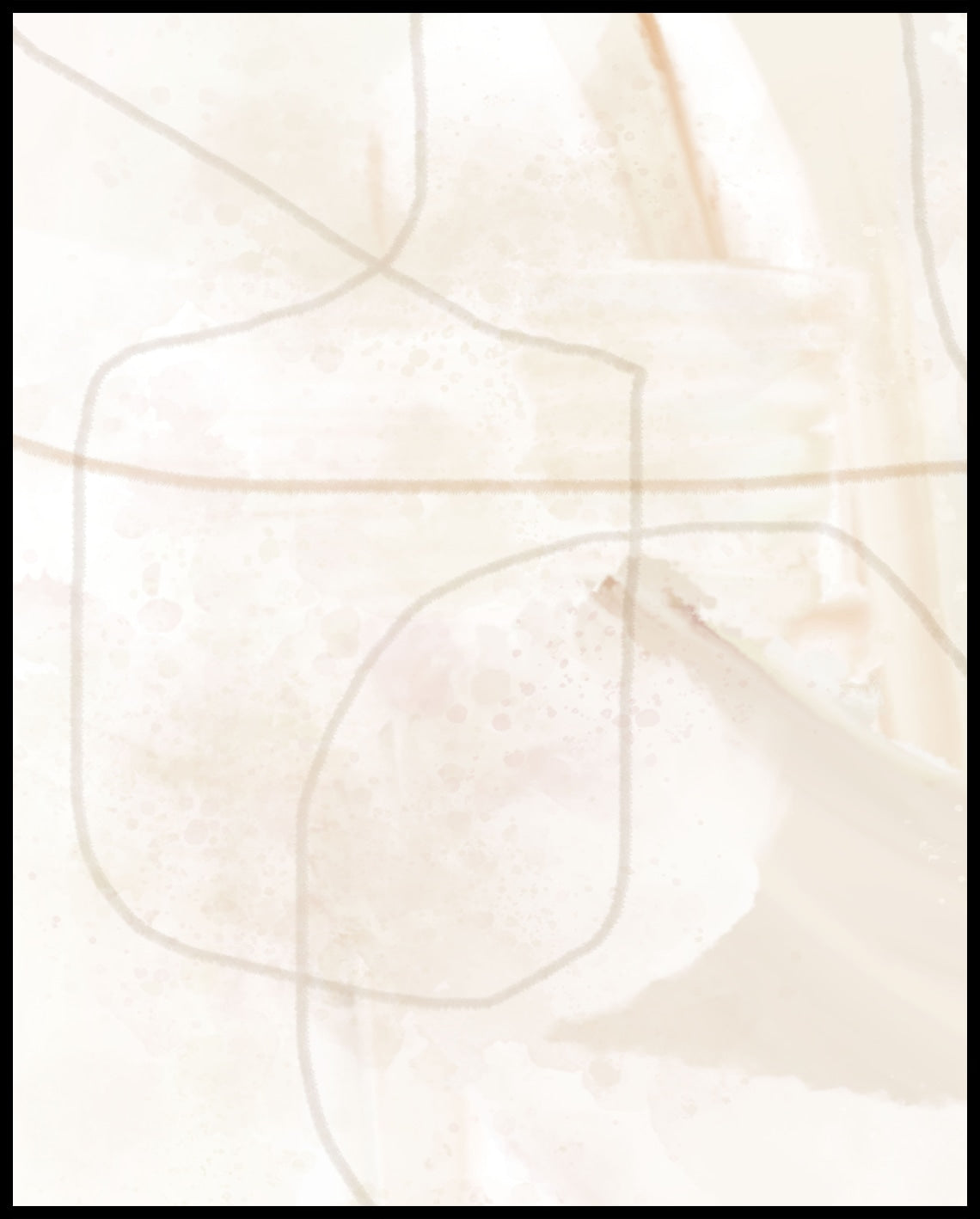 Watercolor Beige Poster