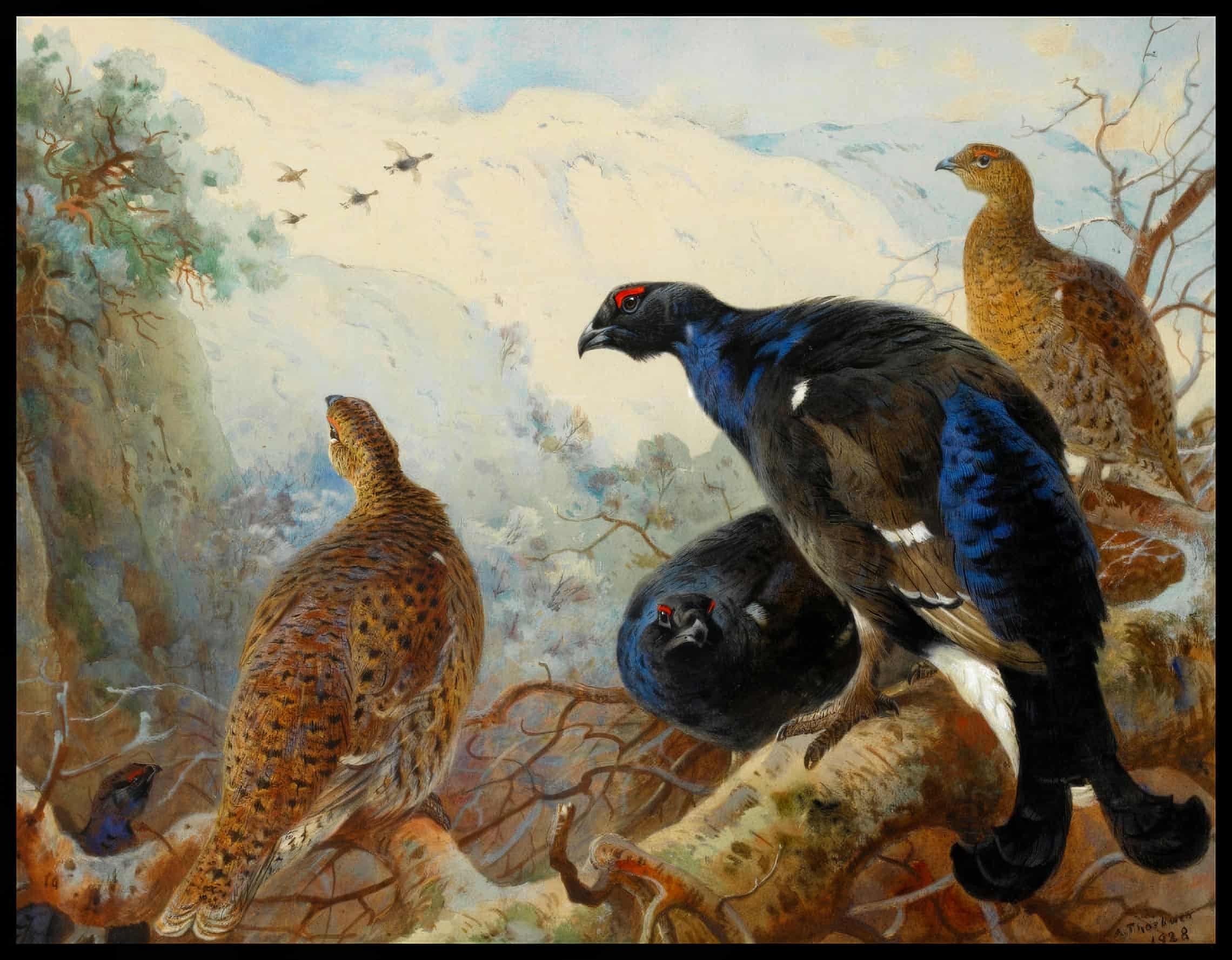 Vogelschwarm Poster