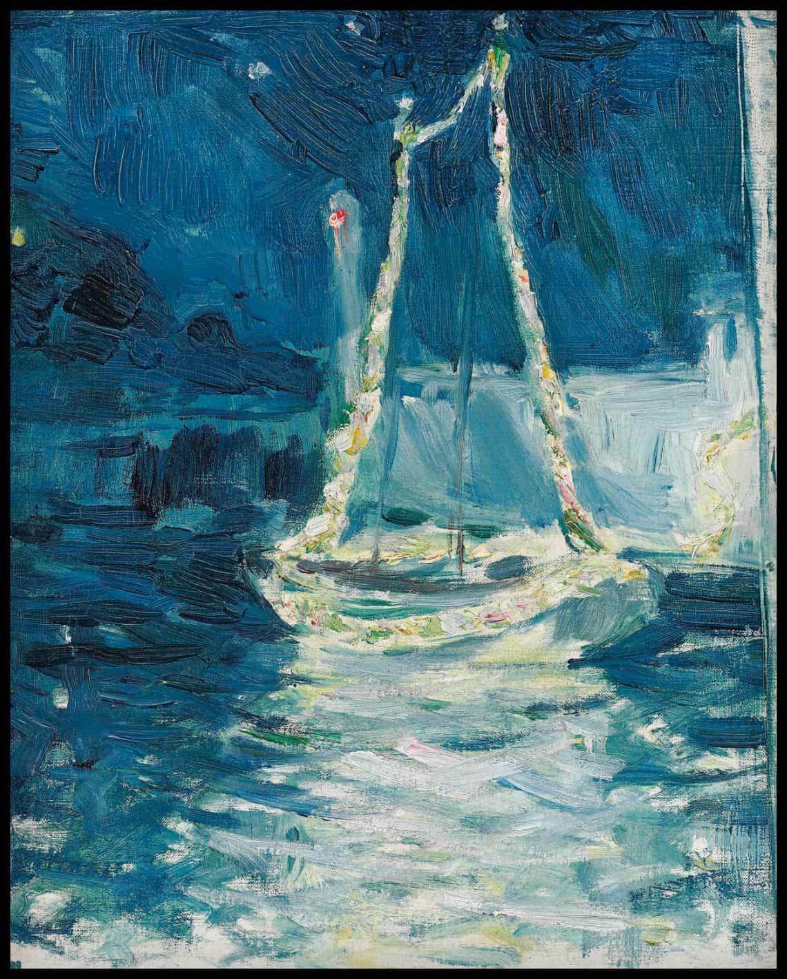 Bateau illuminé