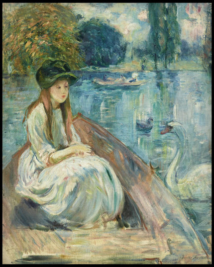 Jeanne Fourmanoir sur le lac