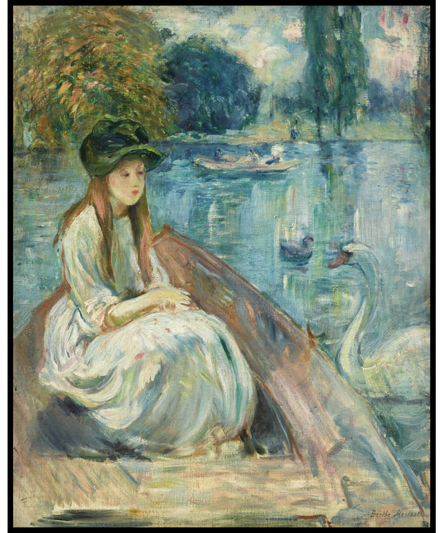 Jeanne Fourmanoir sur le lac