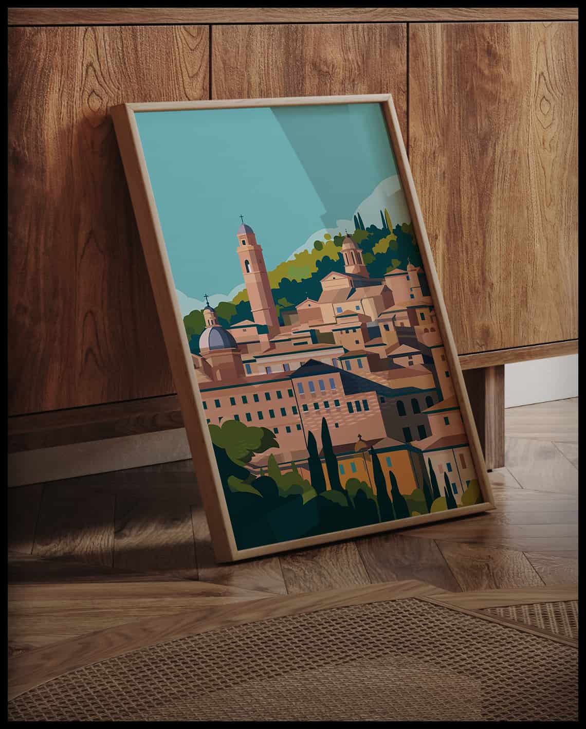 Urbino Illustration Poster