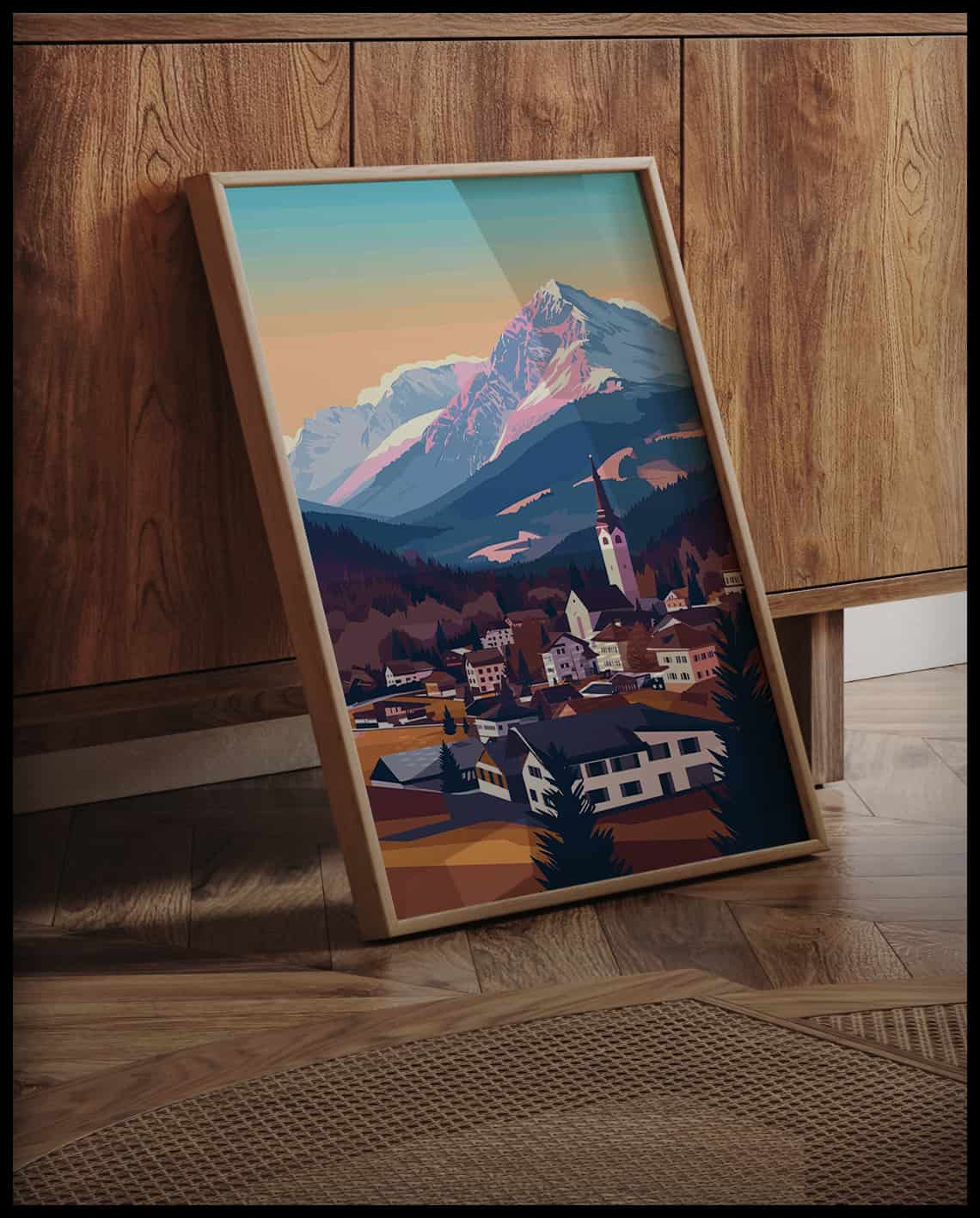 Seefeld Illustration Poster