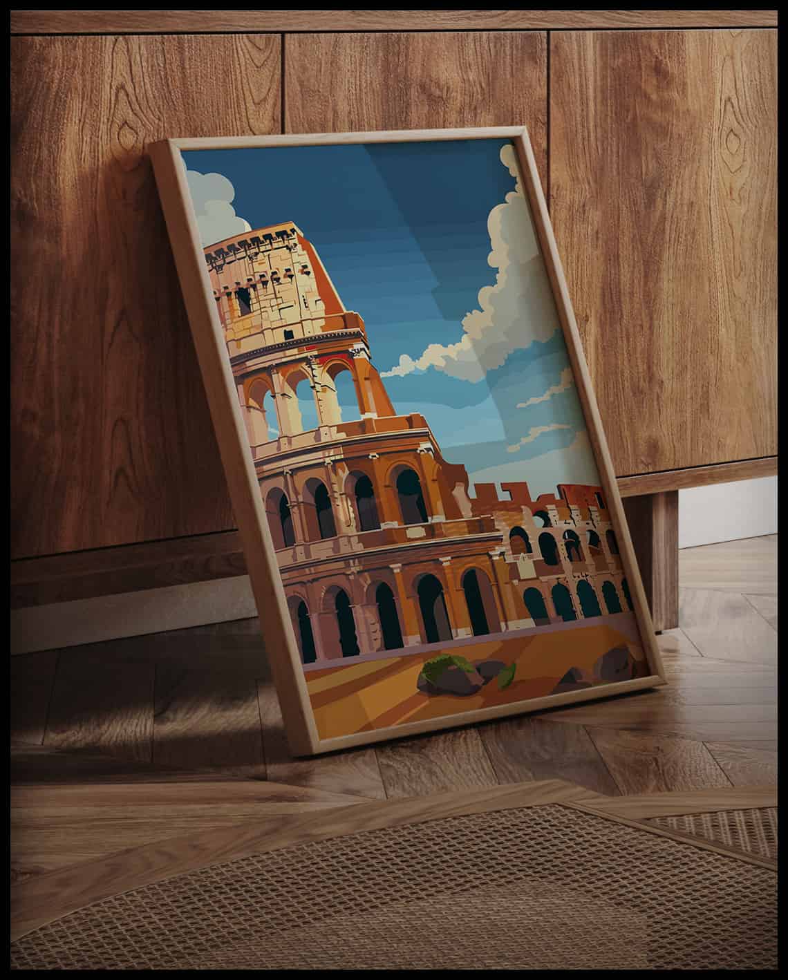 Rome Illustration Poster