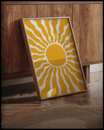 Sun Retro Poster