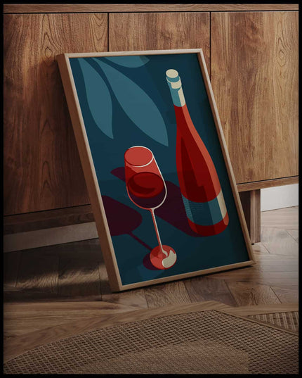 Wine Tasting Illustration Poster