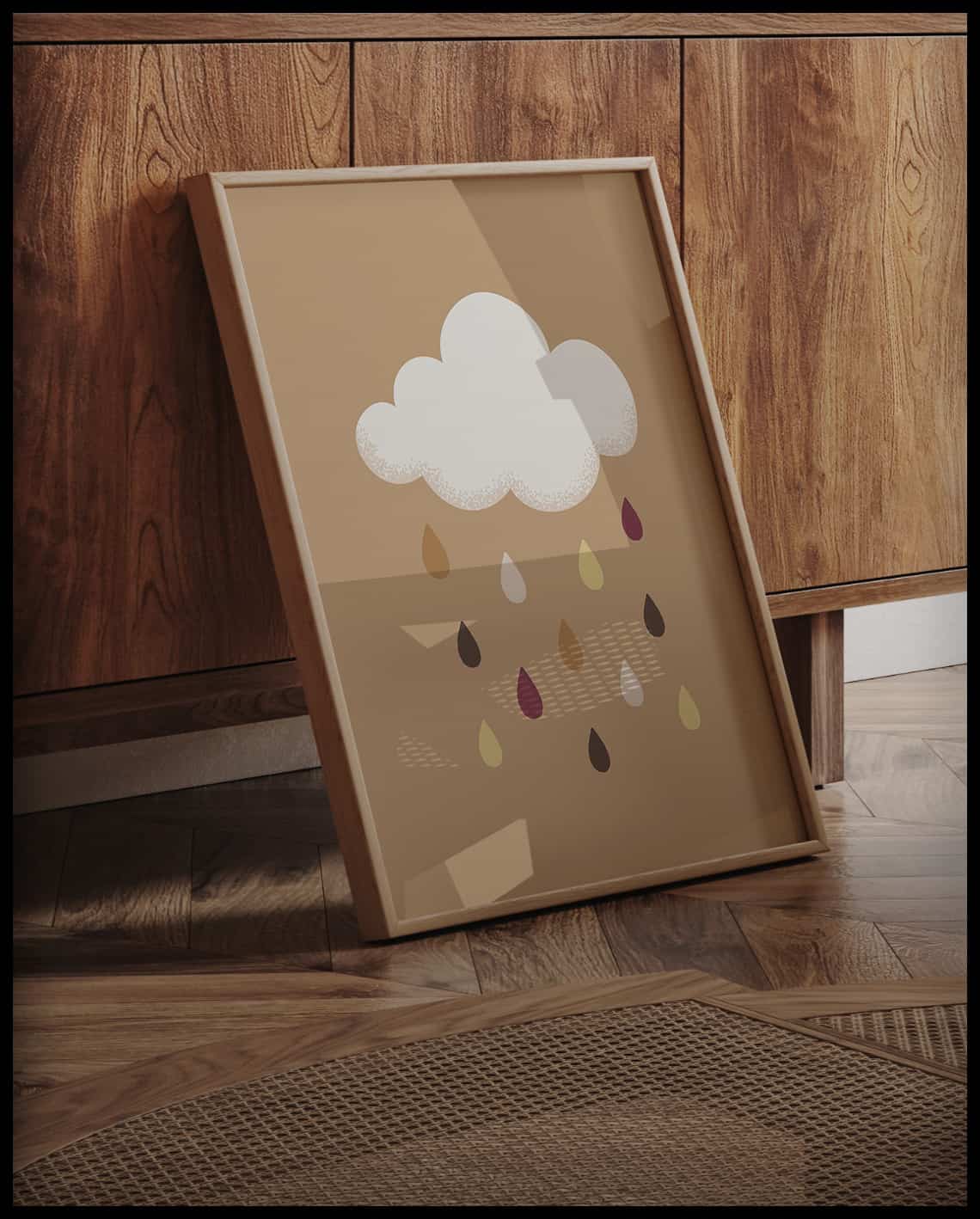 Poster nuage de pluie