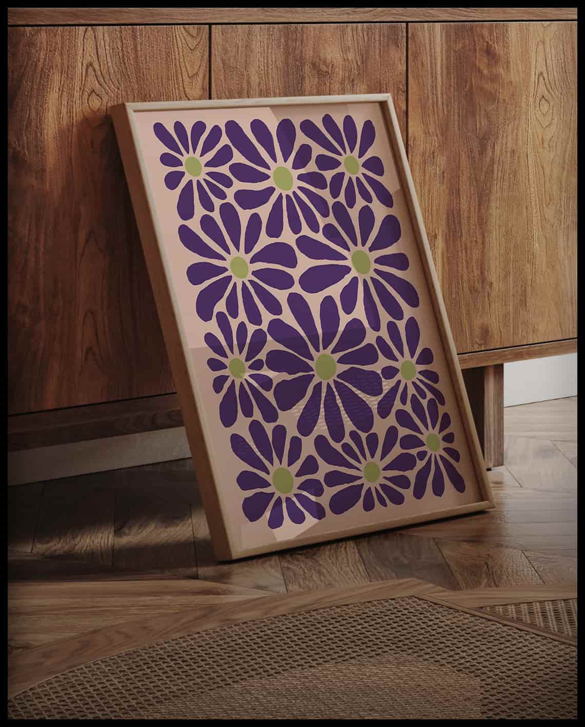 Poster à motifs floraux