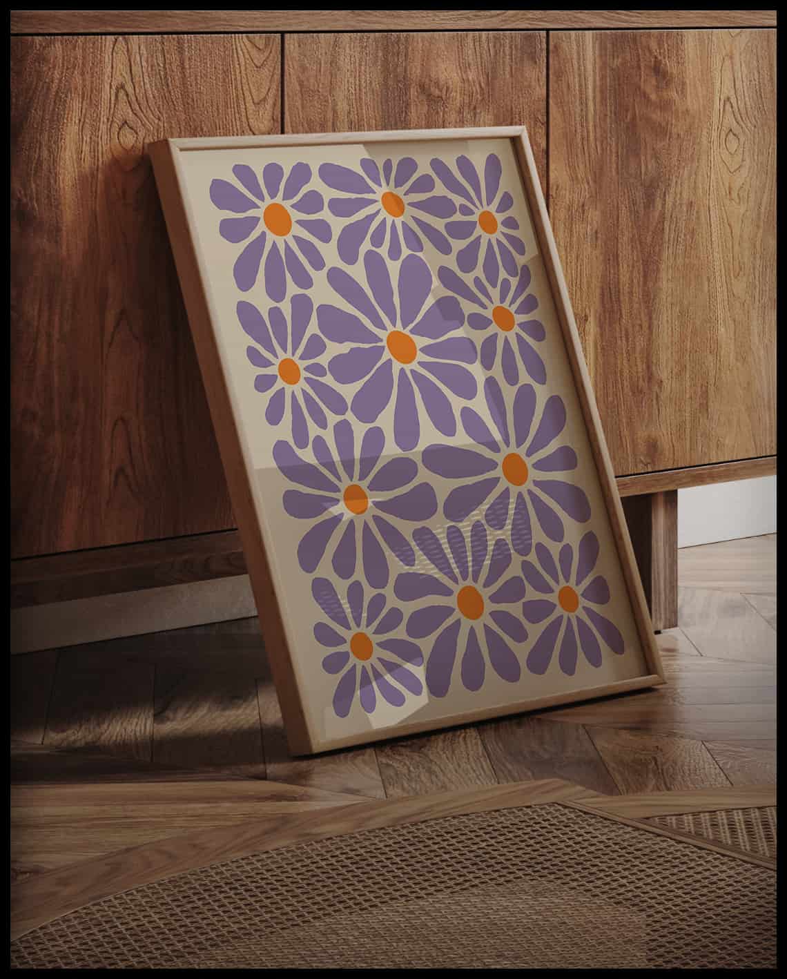 Poster à motifs floraux
