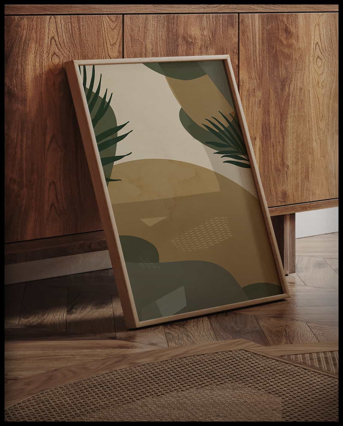 Poster de formes abstraites