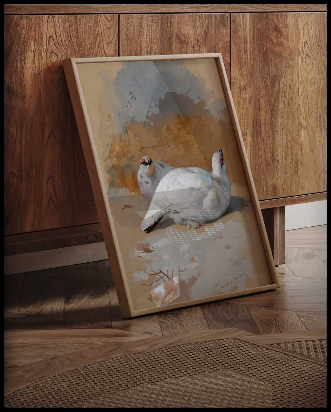 Alpenschneehuhn Poster