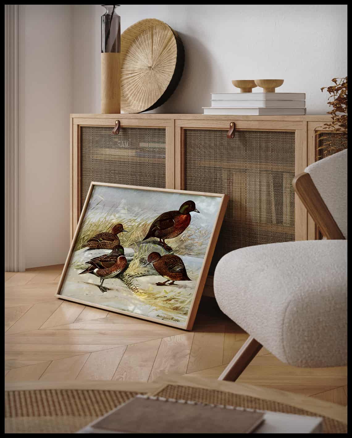 Brown ducks poster