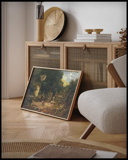 Die Waldandacht Mädchen vor der Waldkapelle