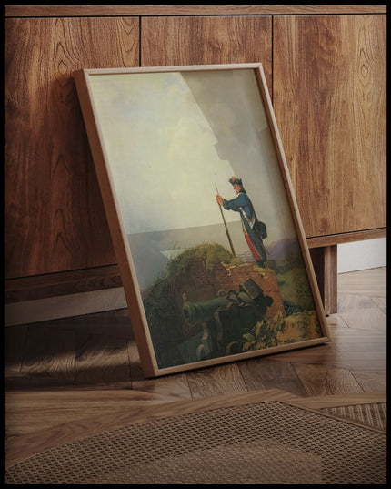 Gähnende Schildwache Auf der Bastei