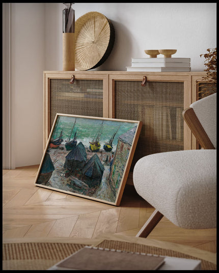 Boats on the Beach at Etretat