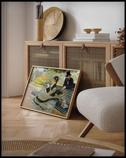 Camille Monet on a Garden Bench