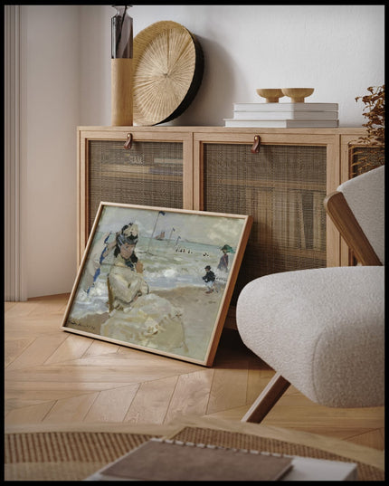 Camille on the Beach at Trouville