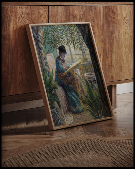 Madame Monet Embroidering