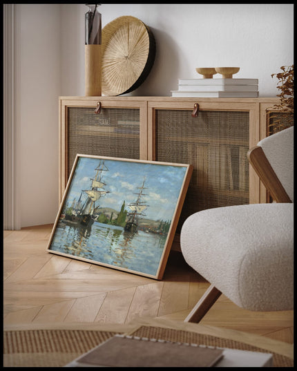 Ships Riding on the Seine at Rouen