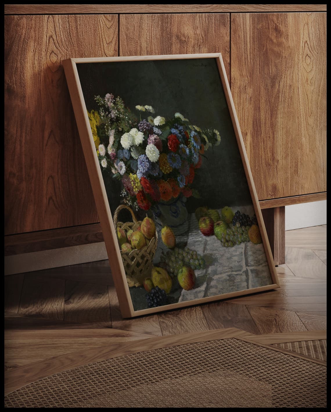 Still Life With Flowers And Fruit