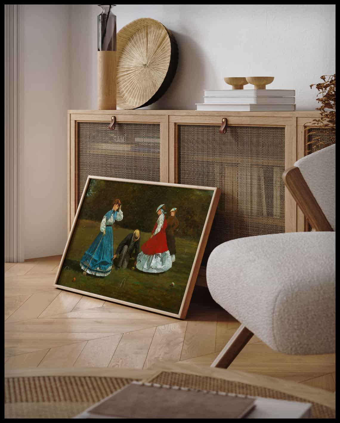 Scène de croquet