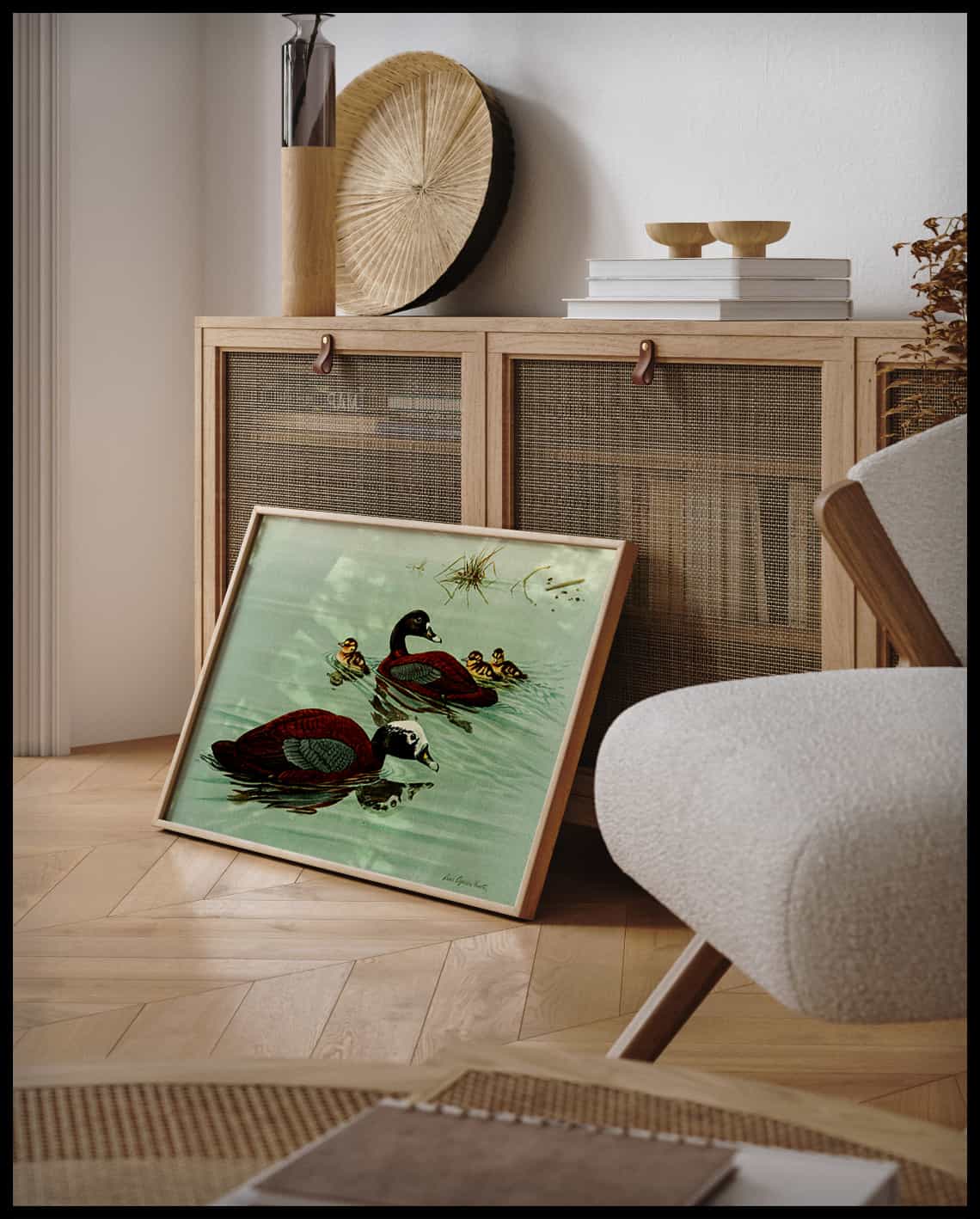 Hard-backed duck poster