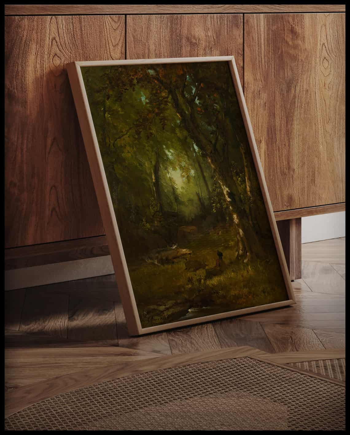 Paysage avec un chasseur