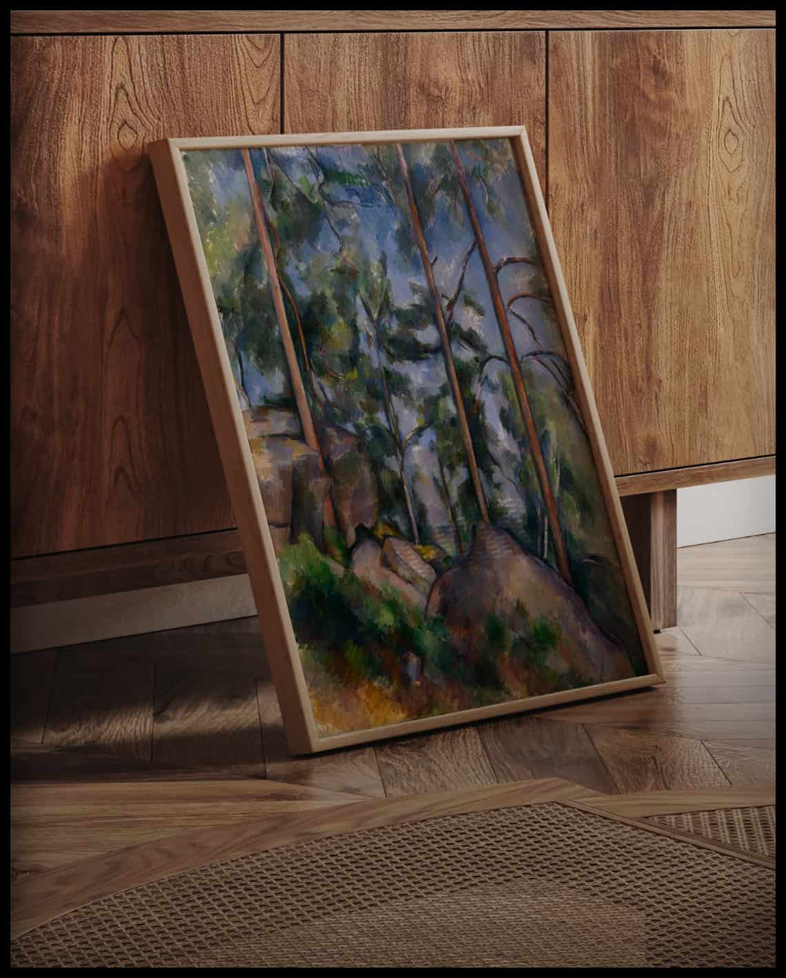 Pines and rocks