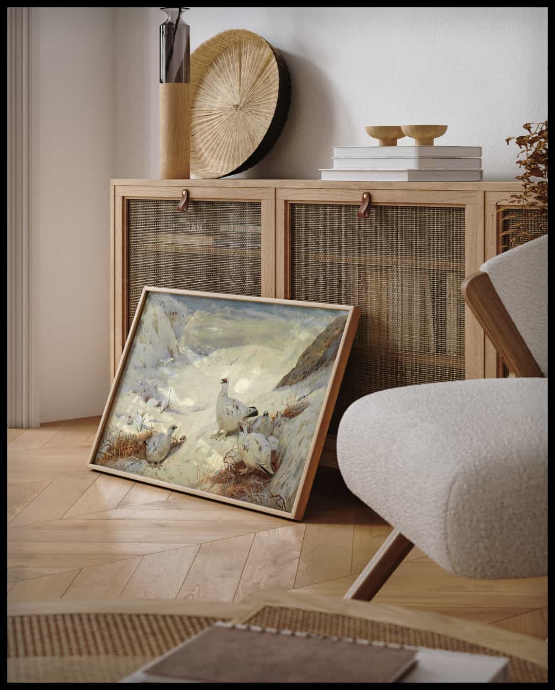 Alpenschneehuhn Poster
