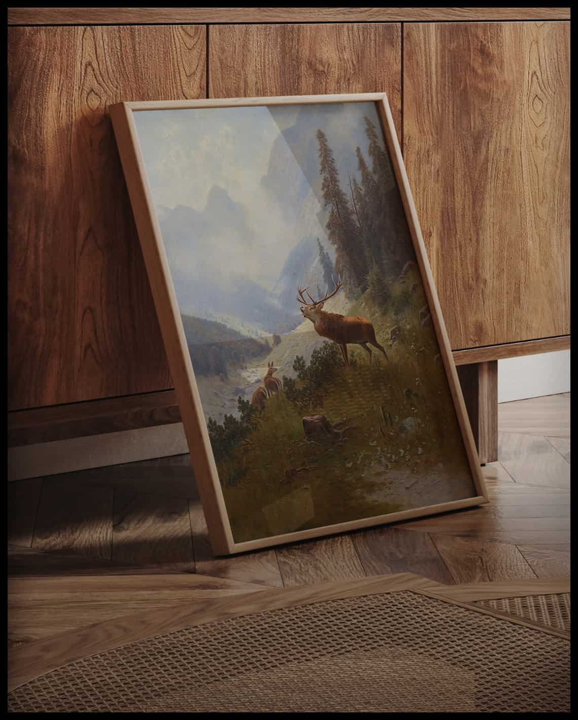 Roaring stag