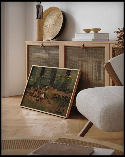 Sketch Of A Cottage Yard