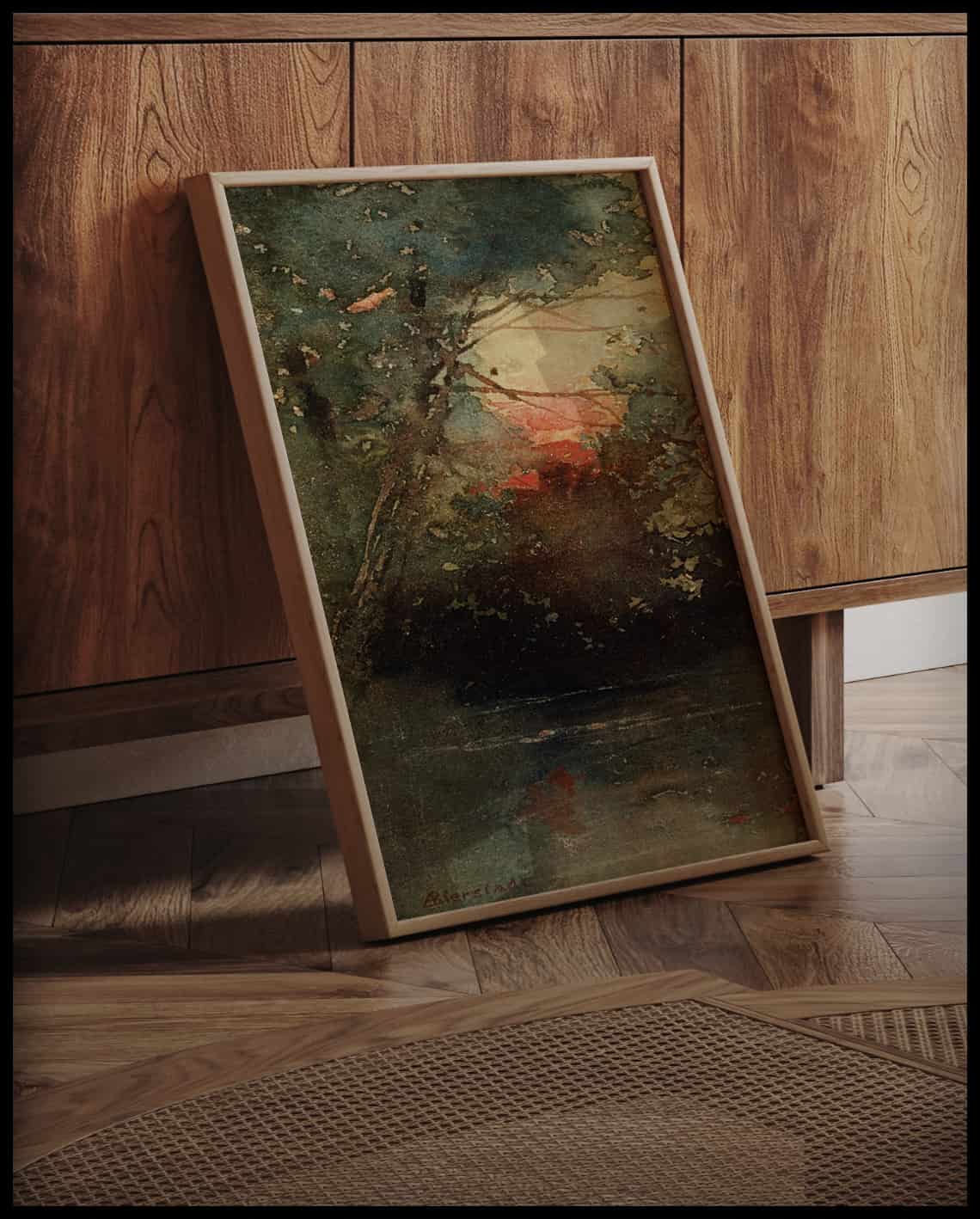 Coucher de soleil de Woodland