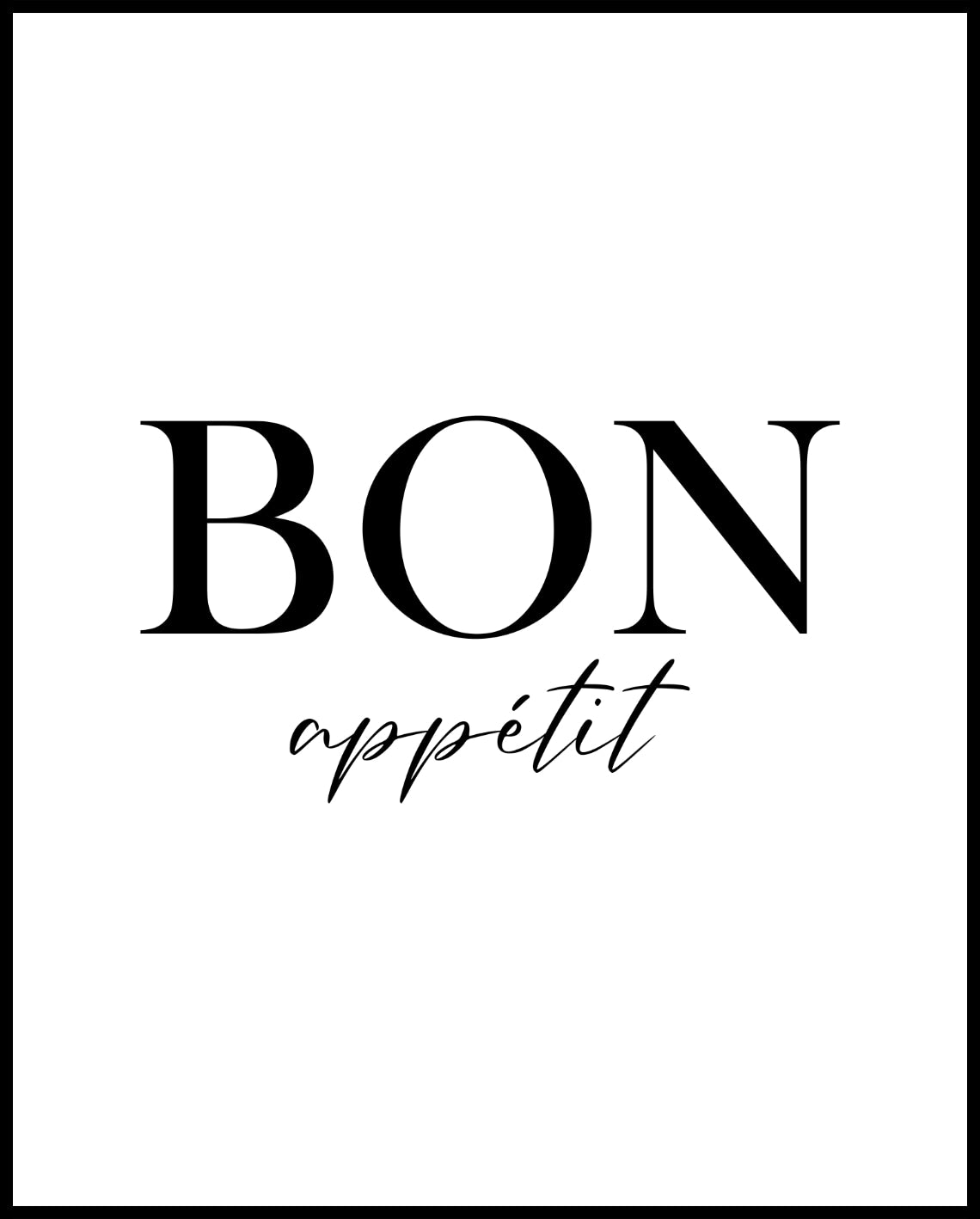 Bon Appétit Poster