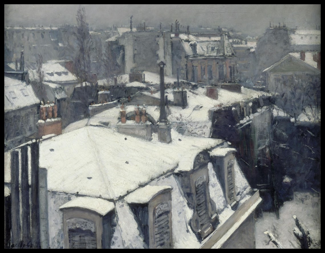 Rooftops dans la neige