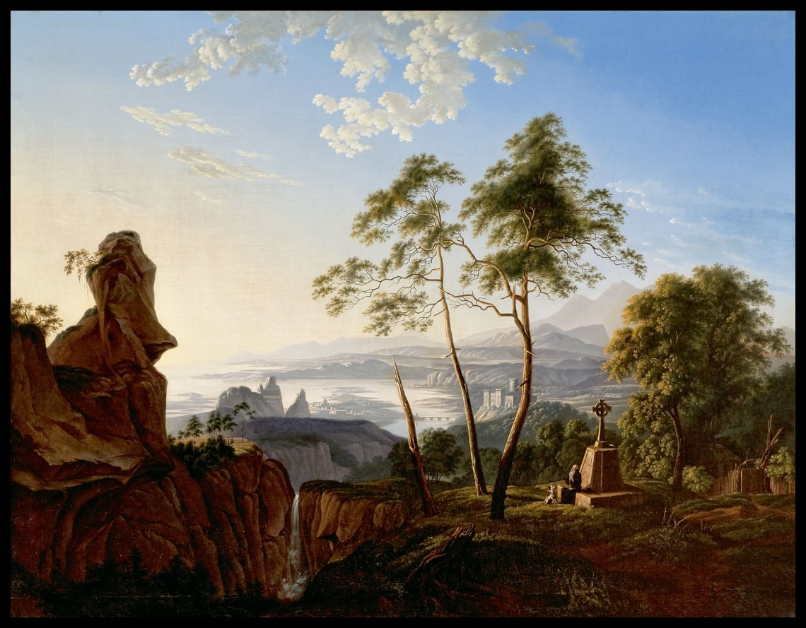 Landschaft mit Eremit