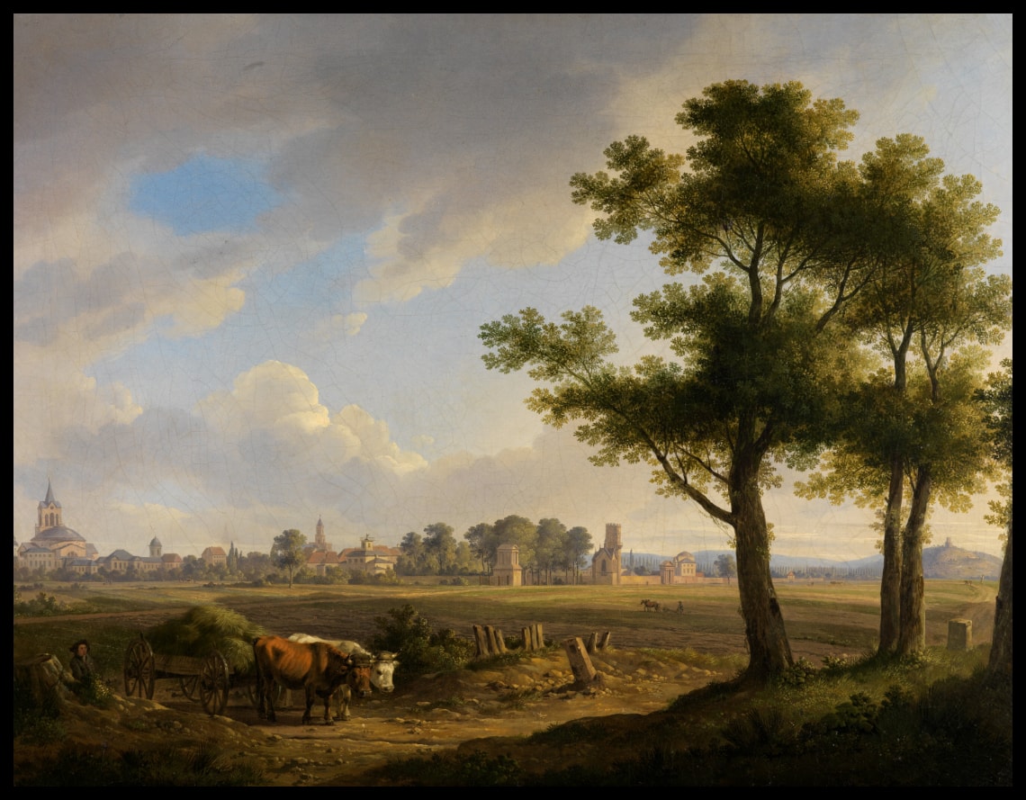 Blick auf Karlsruhe von Süden