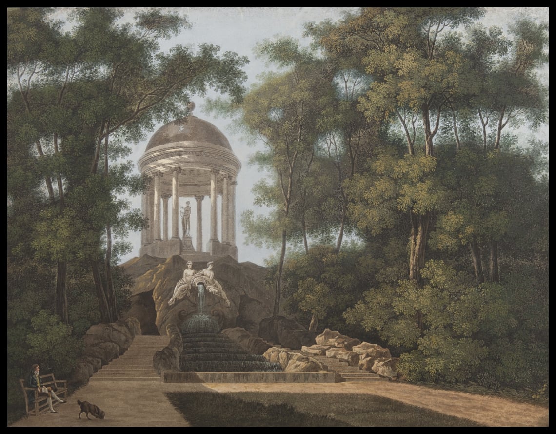 Der Apollo-Tempel in den Churf-Schwetzinger Garten