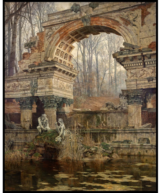 Die römische Ruine in Schönbrunn