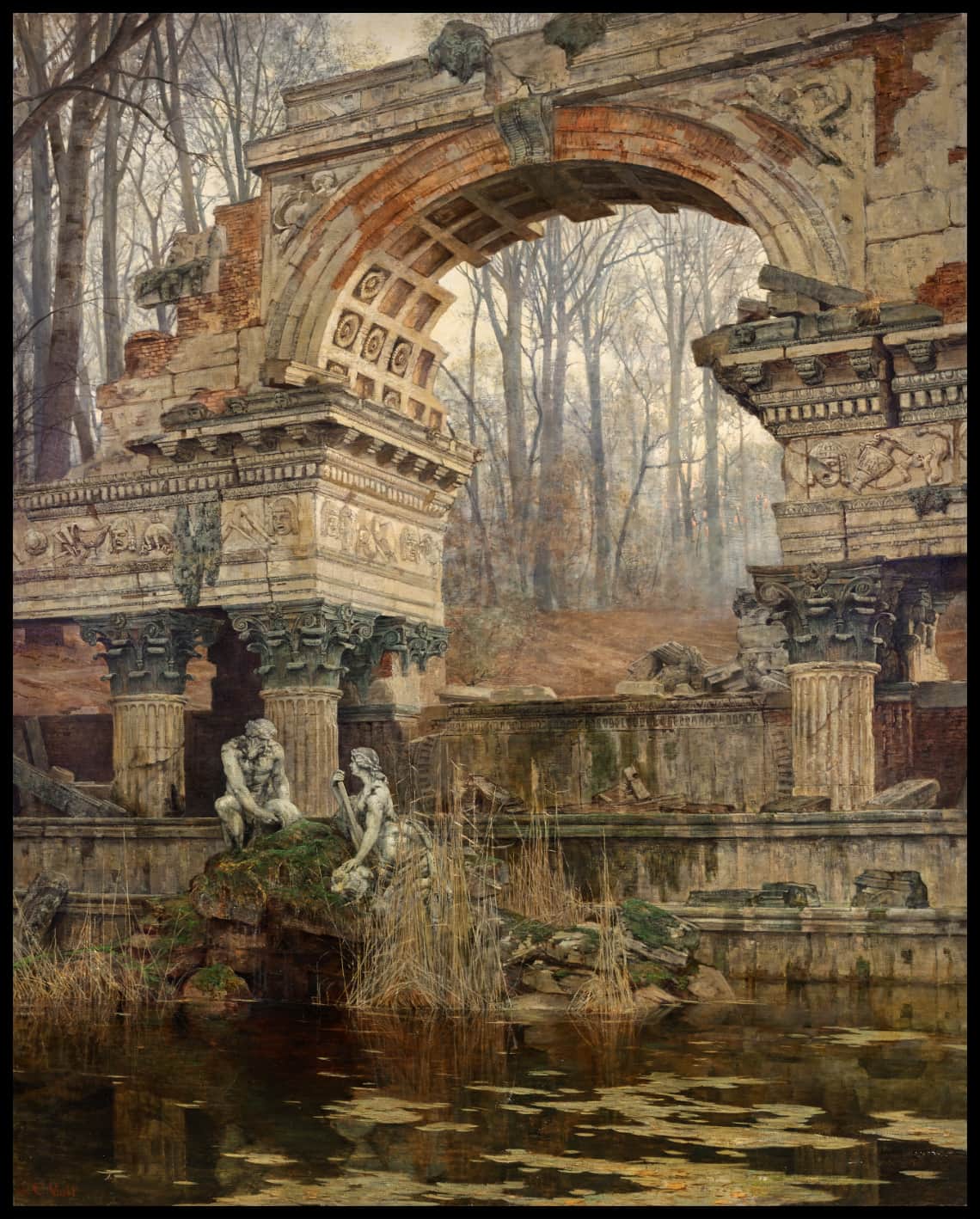 Die römische Ruine in Schönbrunn