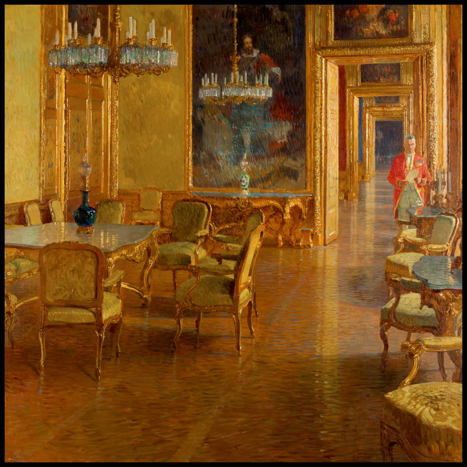 Interieur im Winterpalais des Prinzen Eugen von Savoyen in der Himmelpfortgasse