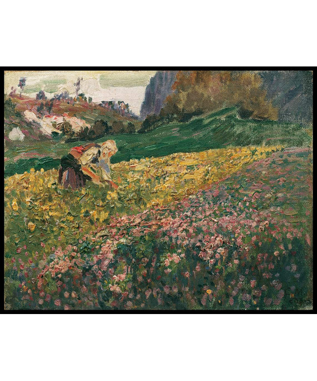 Mädchen in der Blumenwiese